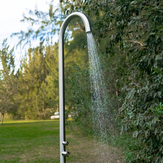 Apollo Douche d'Extérieur - Inox Brossé