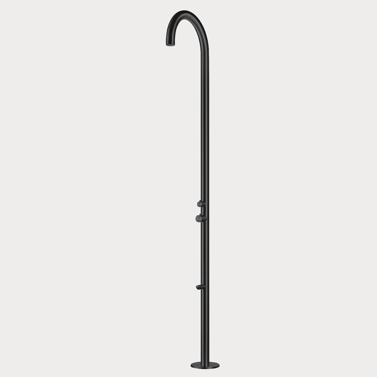 Stellar Apollo Shower - Matte Black 316, Freestanding, Garden, Inox, Marine Grade, Outdoor, Shower, Stainless Steel