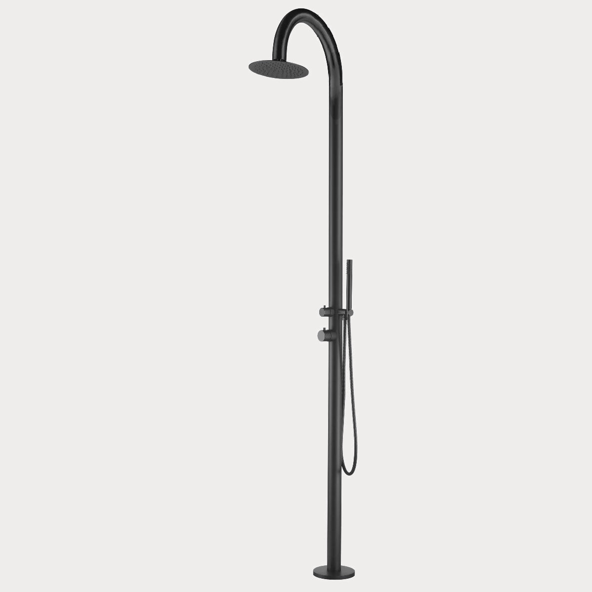 Stellar Capella Shower - Matte Black 316, Freestanding, Garden, Inox, Marine Grade, Outdoor, Shower, Stainless Steel