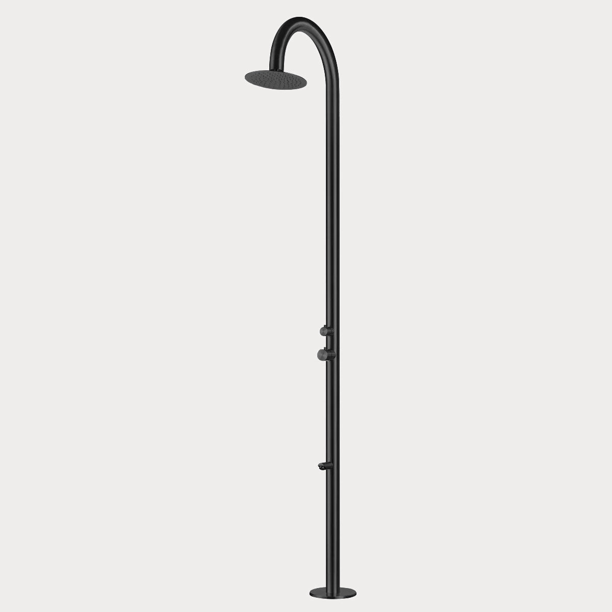 Stellar Cielo Shower - Matte Black 316, Freestanding, Garden, Inox, Marine Grade, Outdoor, Shower, Stainless Steel